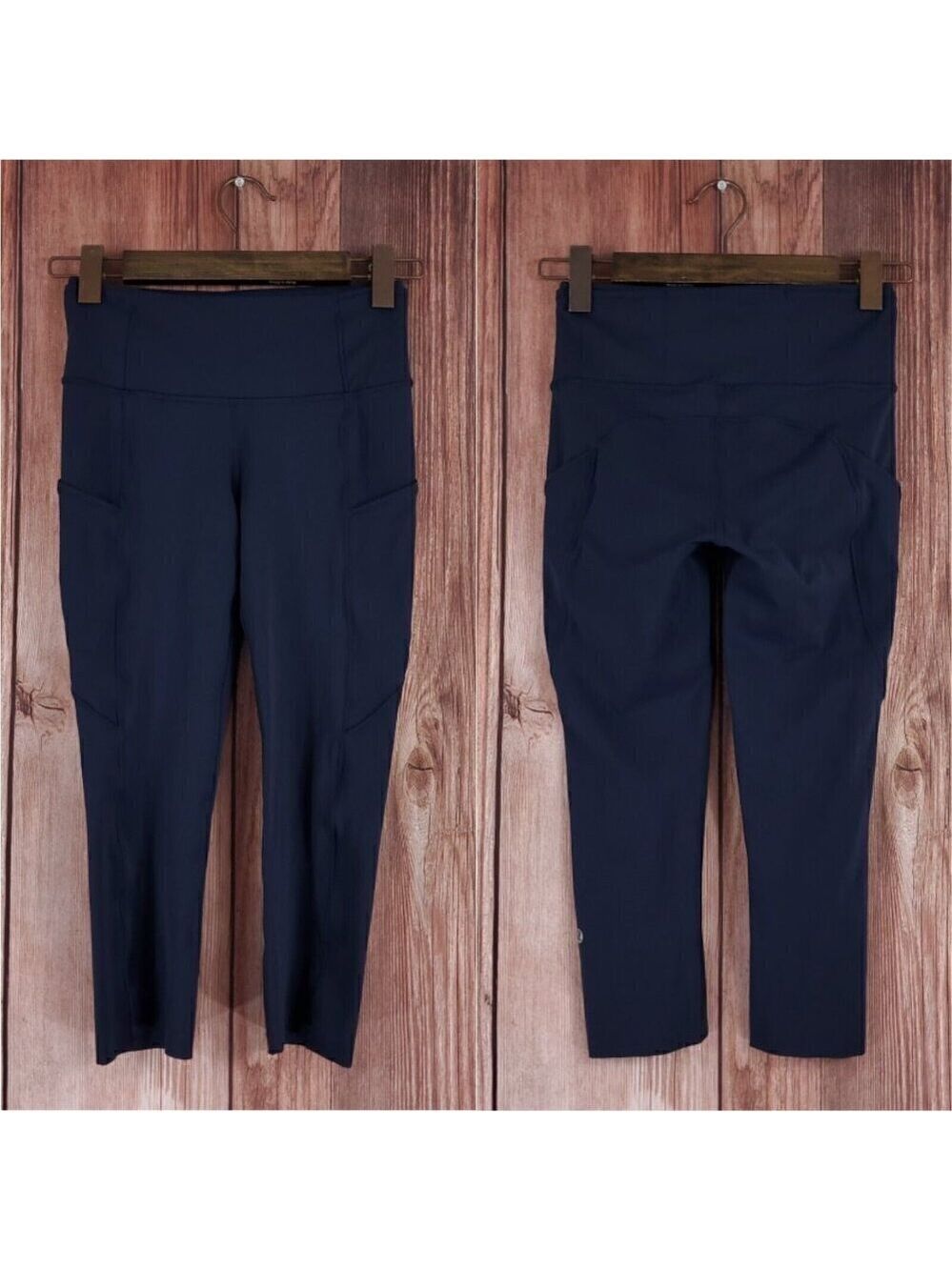 Lululemon Womens Size 4 Fast Free Crop II 19" Leggings Nulux Non-Reflective